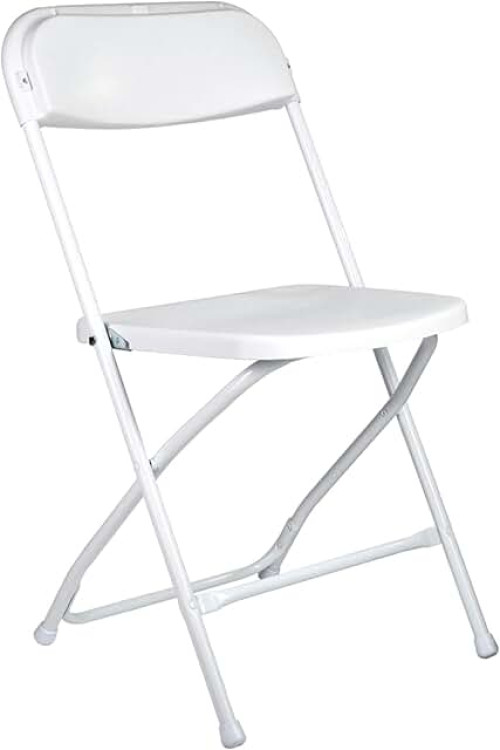Plastic Folding Chair - White